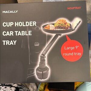 Black Cup Holder Car Table Tray